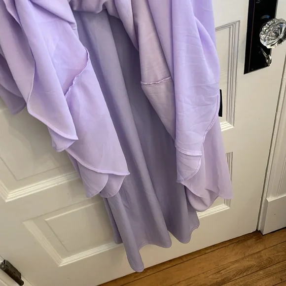 NWT Celebration Time Lavender Sleeveless Tiered Midi Dress - Picture 11 of 12